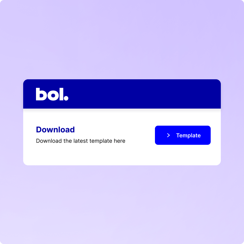 Downloading Bol product template