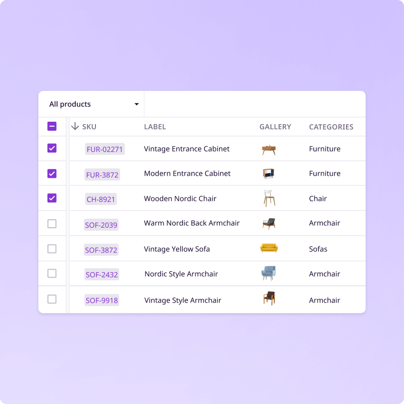 Product selection