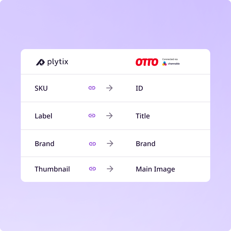 Mapping Plytix attributes to Otto