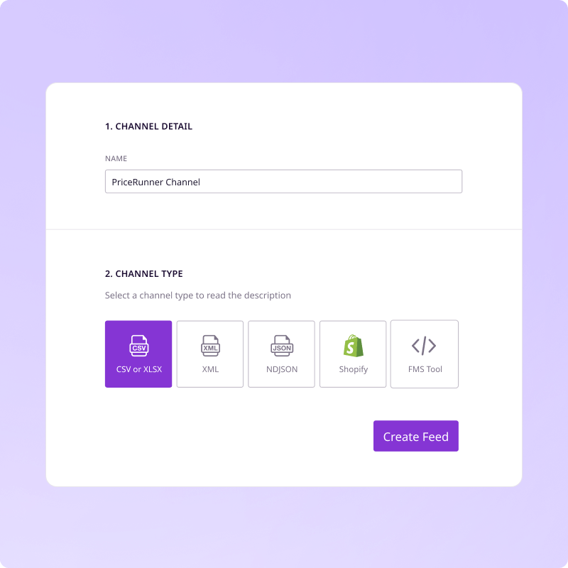 Creating a PriceRunner channel in Plytix