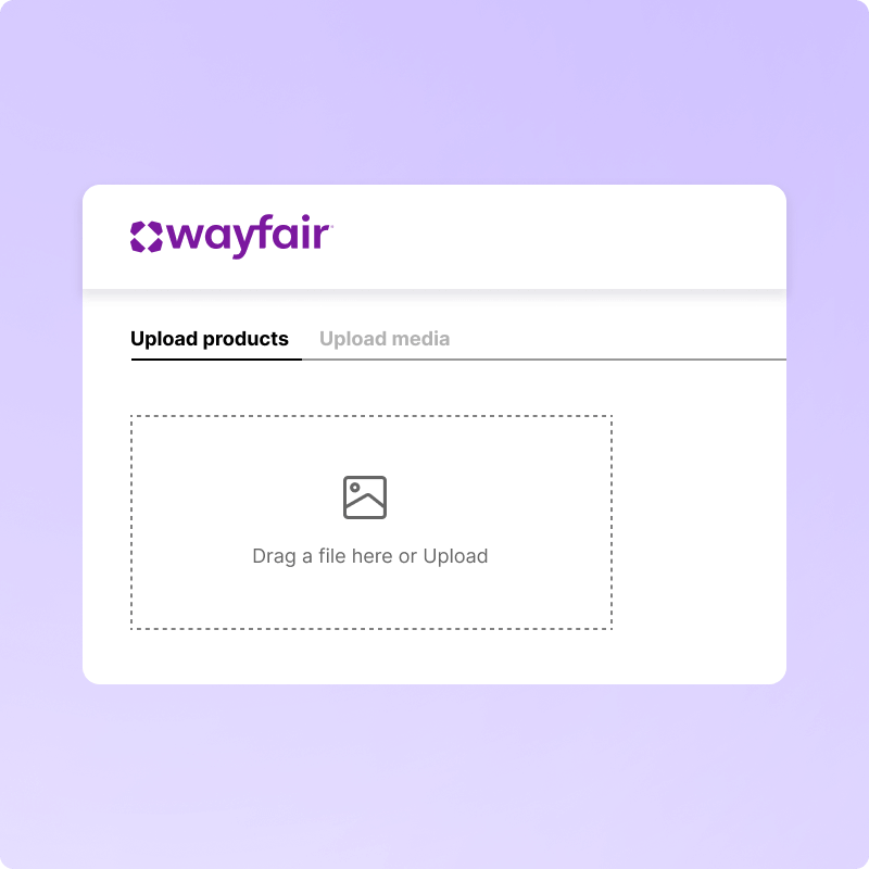 Uploading products to Wayfair