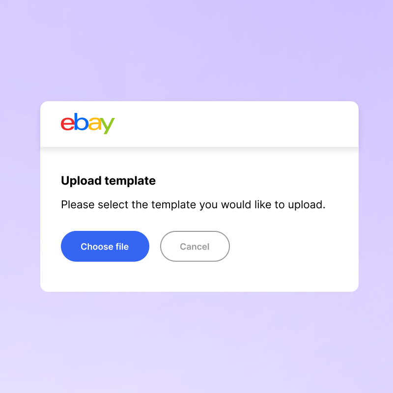 Uploading products to eBay