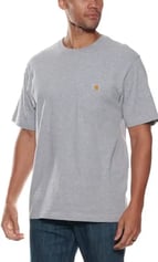 A good example of a gray t-shirt product photo for Google Shopping